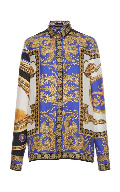 versace style shirt women's|Versace long sleeve shirts women's.